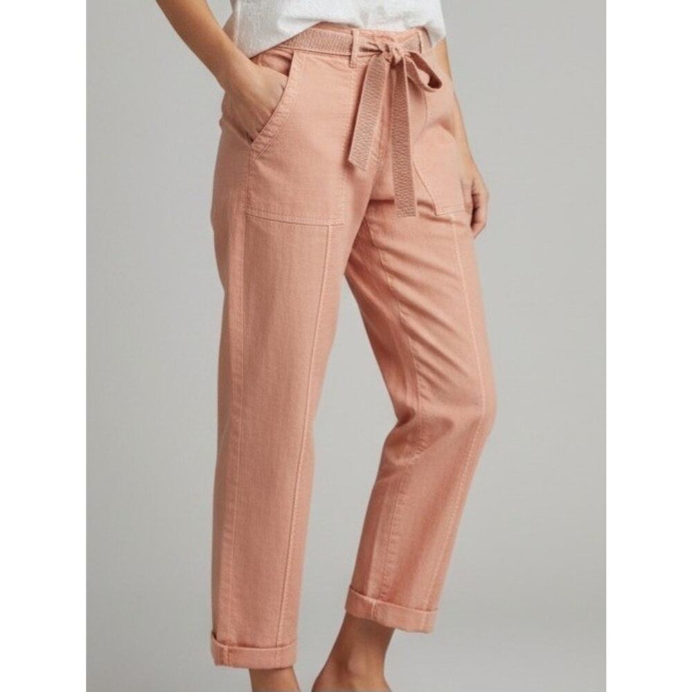 Anthropologie The Wanderer Straight Leg Utility Cargo Pants Size 29 Dusty Pink